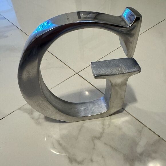 Source Unknown Other - Silver Metal Letter G Decor #23